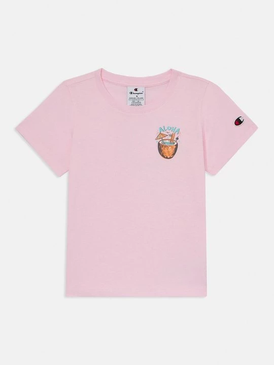 Foto van product T-shirt print Champion roze