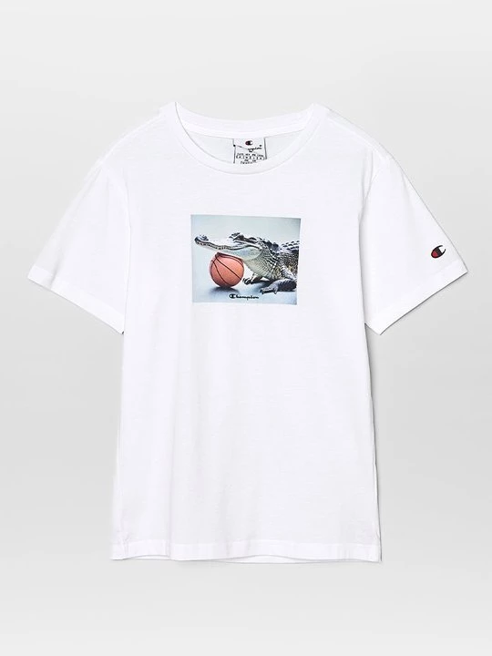Foto van product T-shirt print Champion wit