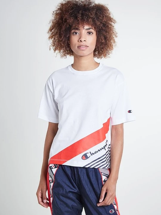 Foto van product T-shirt print Champion wit