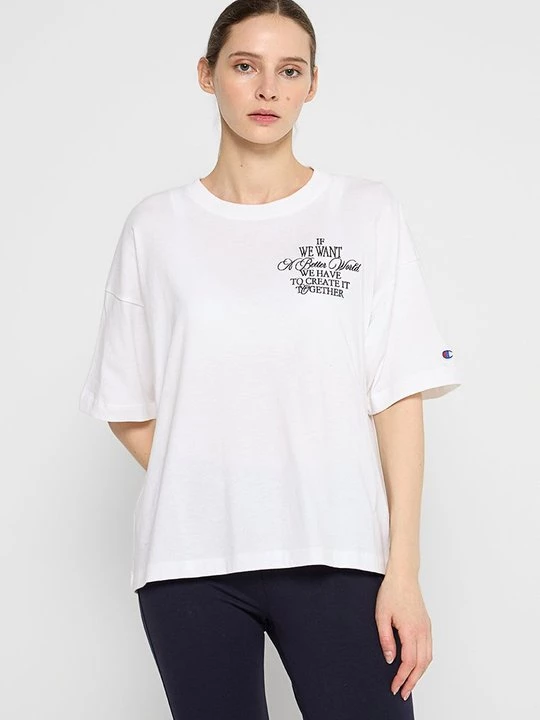 Foto van product T-shirt print Champion wit