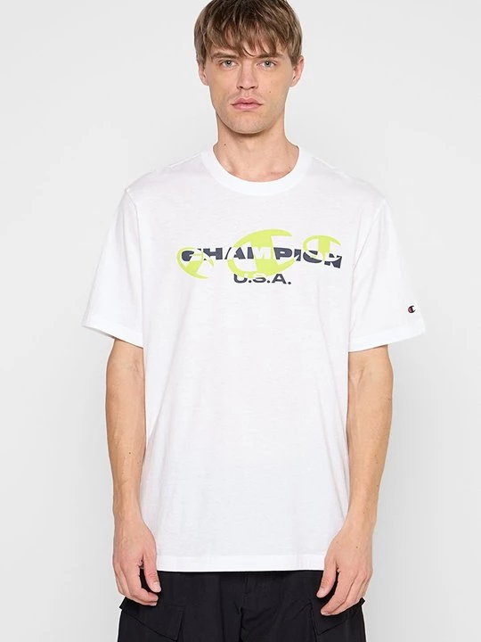 Foto van product T-shirt print Champion wit