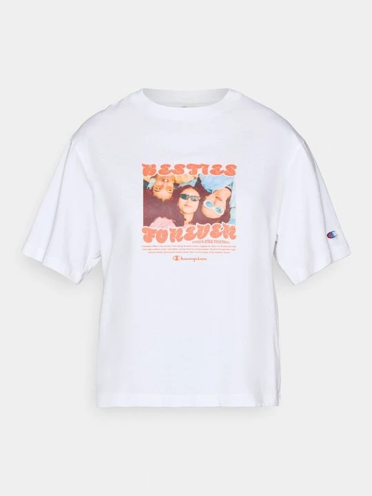 Foto van product T-shirt print Champion wit