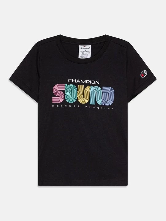 Foto van product T-shirt print Champion zwart