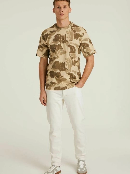 Foto van product T-shirt print CHASIN' beżowy