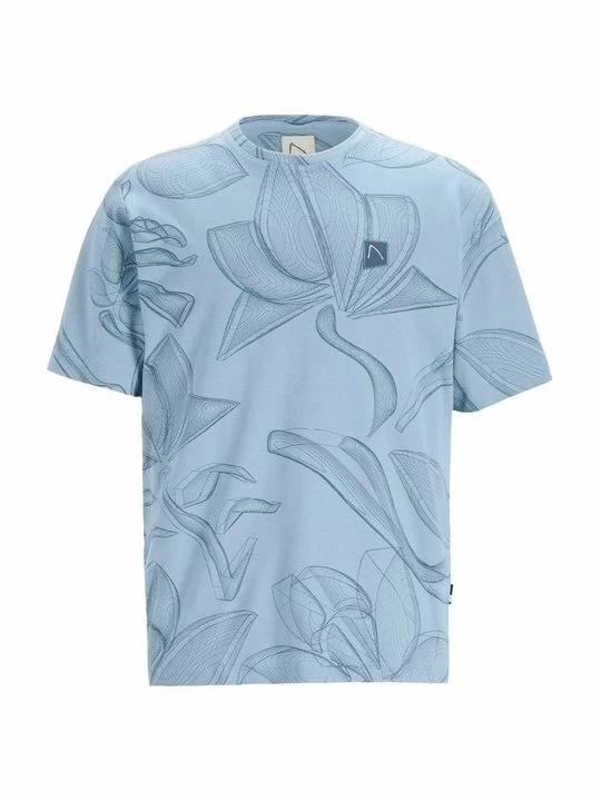 Foto van product T-shirt print CHASIN' lichtblauw