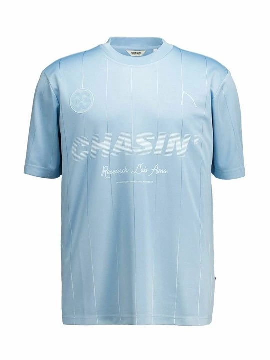 Foto van product T-shirt print CHASIN' lichtblauw