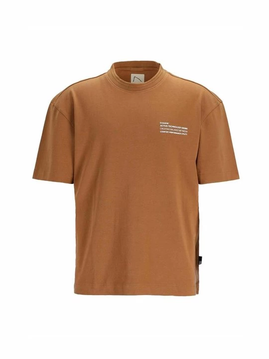 Foto van product T-shirt print CHASIN' lichtbruin