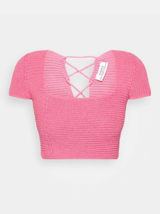 Foto van product T-shirt print Chiquelle donkerroze