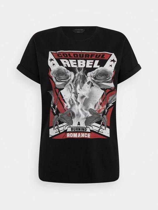 Foto van product T-shirt print Colourful Rebel