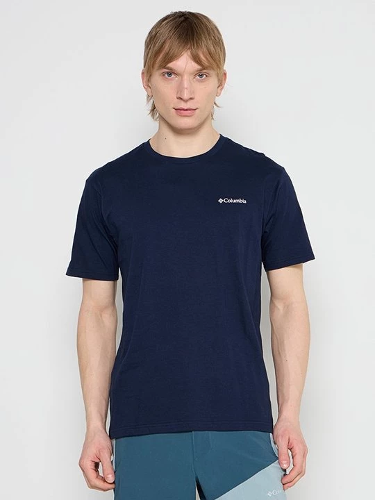 Foto van product T-shirt print Columbia blauw