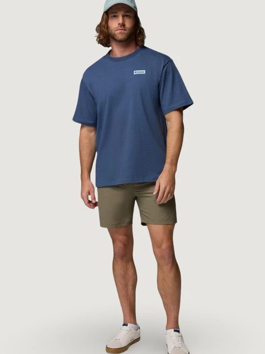 Foto van product T-shirt print Columbia donkerblauw