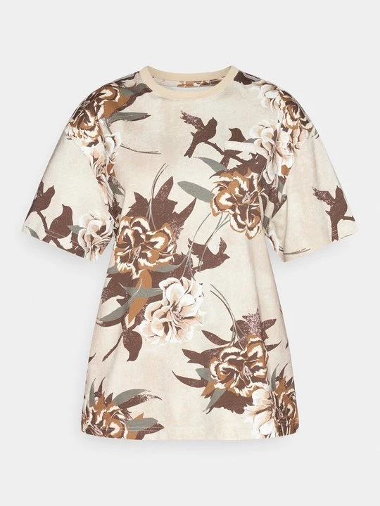 Foto van product T-shirt print Columbia donkerbruin