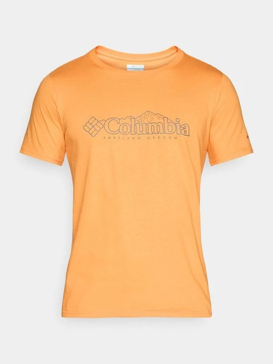 Foto van product T-shirt print Columbia oranje