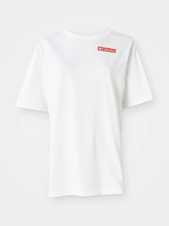 Foto van product T-shirt print Columbia wit