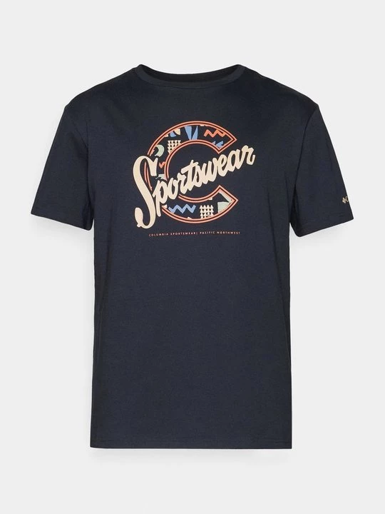 Foto van product T-shirt print Columbia zwart