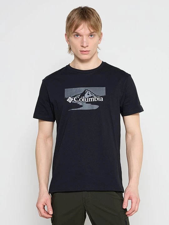 Foto van product T-shirt print Columbia zwart
