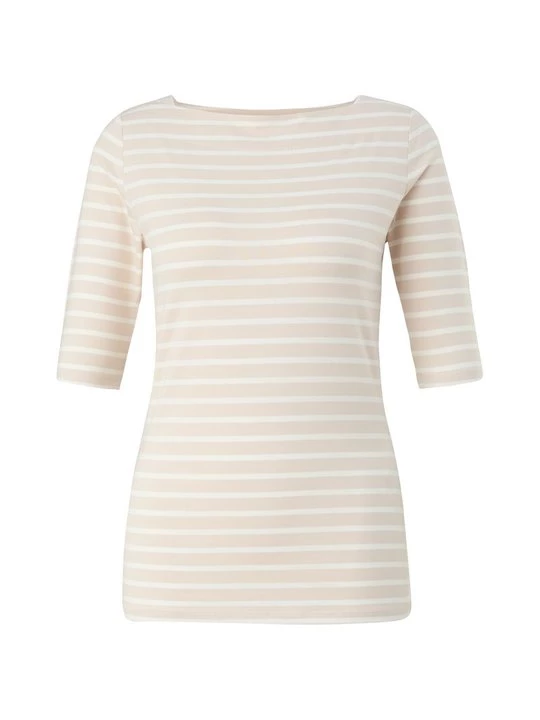 Foto van product T-shirt print comma beżowy