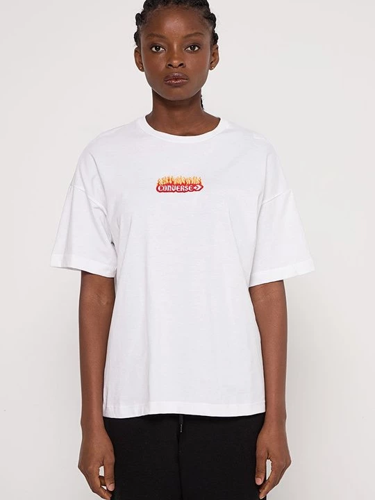 Foto van product T-shirt print Converse wit