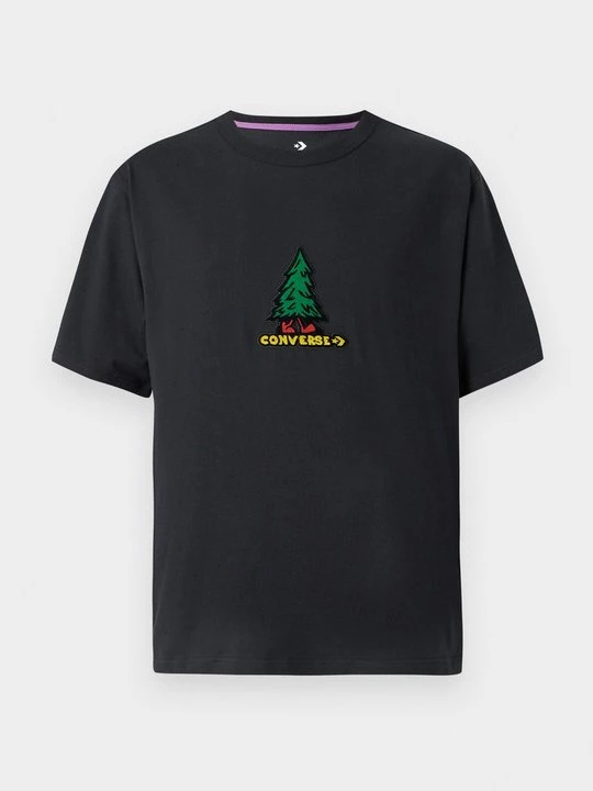 Foto van product T-shirt print Converse zwart