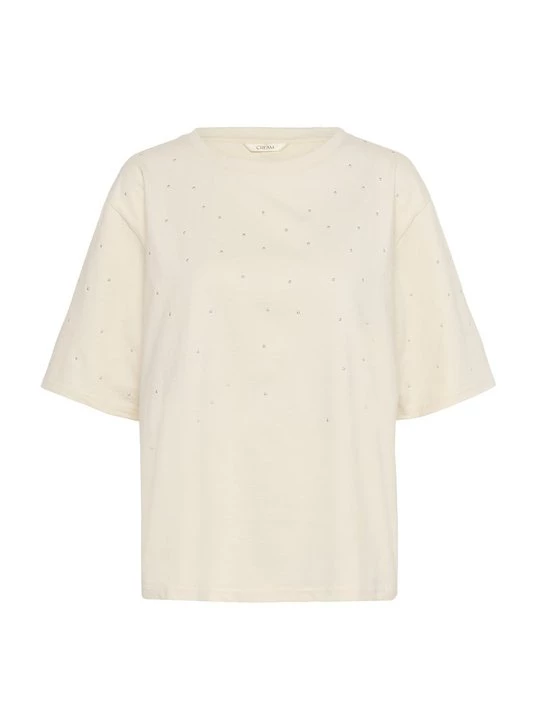 Foto van product T-shirt print Cream crème