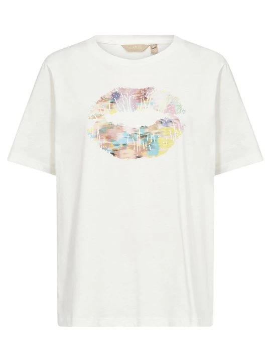 Foto van product T-shirt print Culture crème