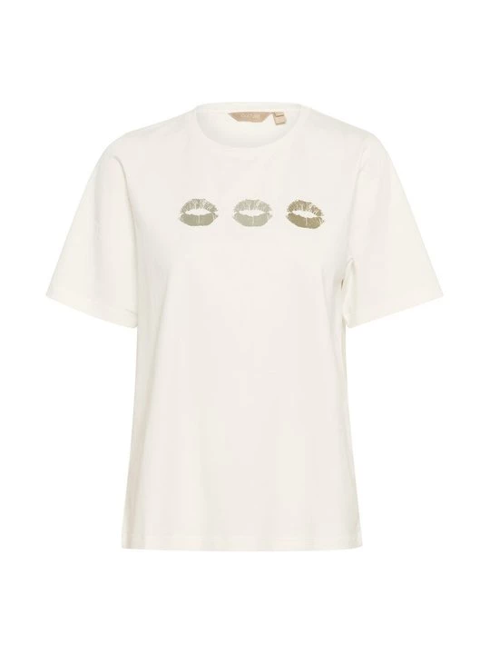 Foto van product T-shirt print Culture crème