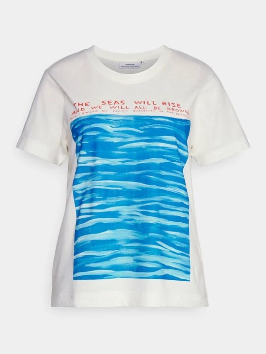 Foto van product T-shirt print Dedicated wit