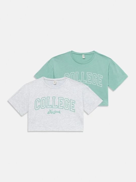 Foto van product T-shirt print DeFacto groen