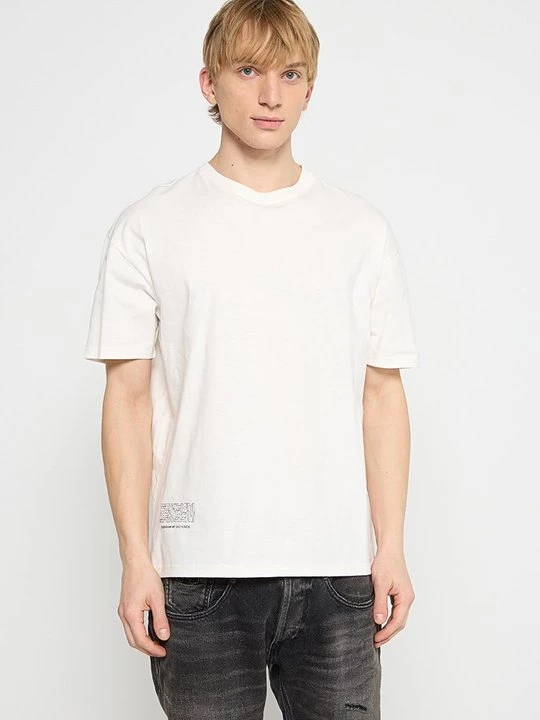 Foto van product T-shirt print Denham crème