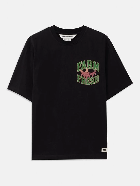 Foto van product T-shirt print Dhruv Kapoor zwart