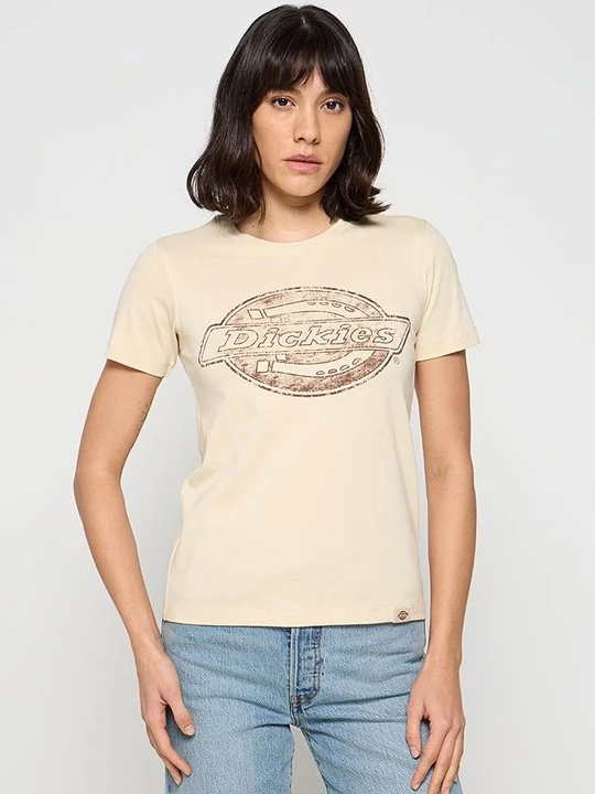 Foto van product T-shirt print Dickies beżowy