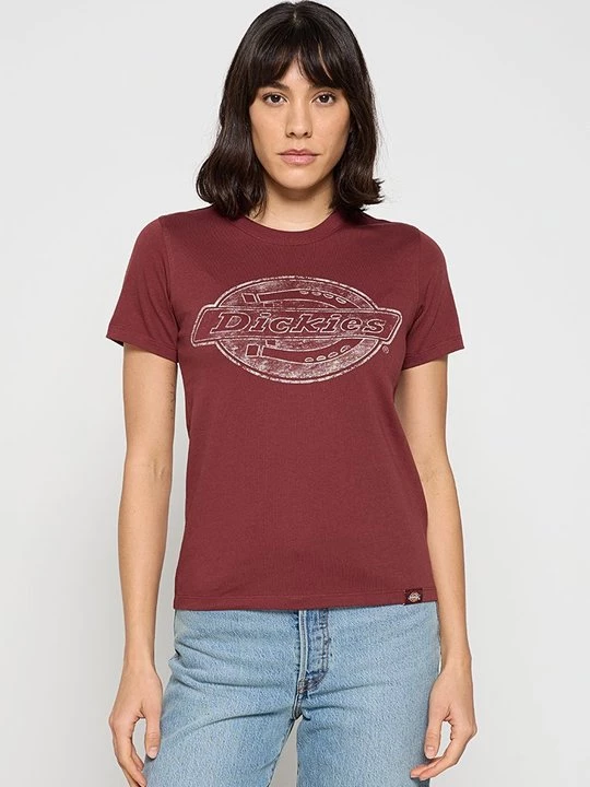 Foto van product T-shirt print Dickies bruin