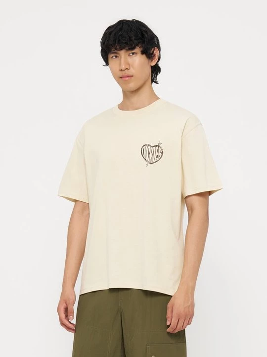 Foto van product T-shirt print Dickies crème