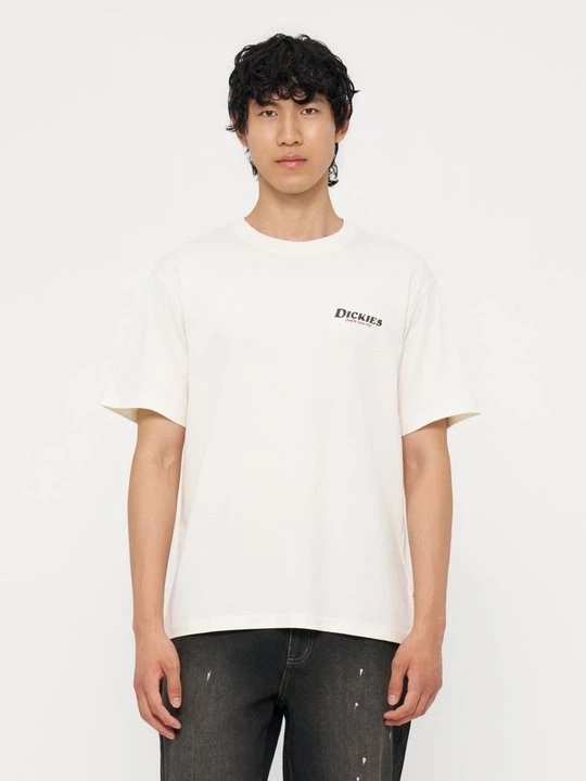 Foto van product T-shirt print Dickies crème