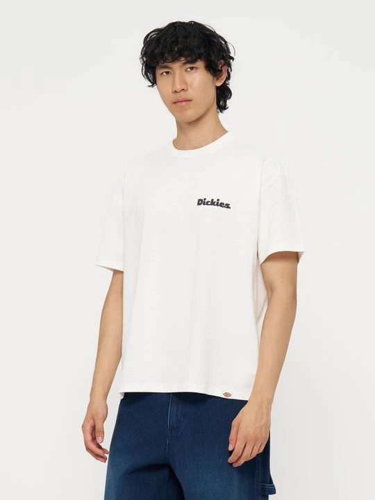 Foto van product T-shirt print Dickies crème