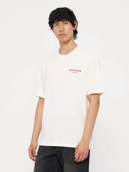 Foto van product T-shirt print Dickies crème