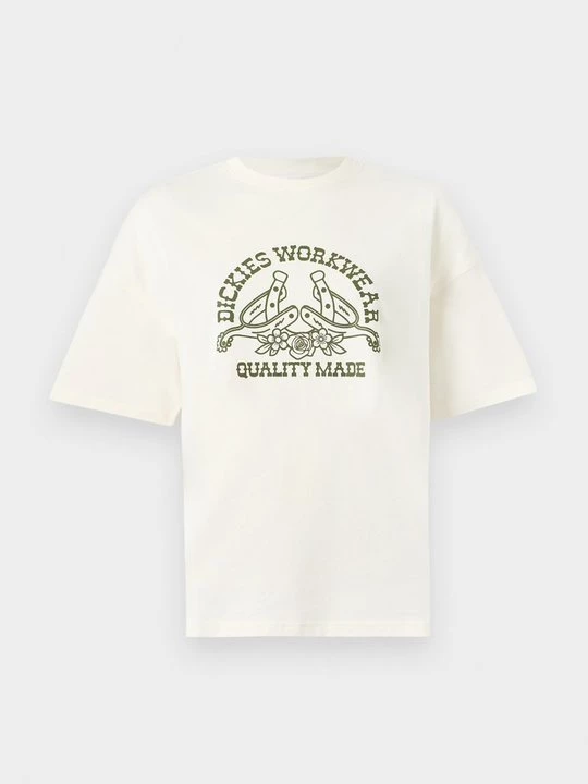 Foto van product T-shirt print Dickies crème