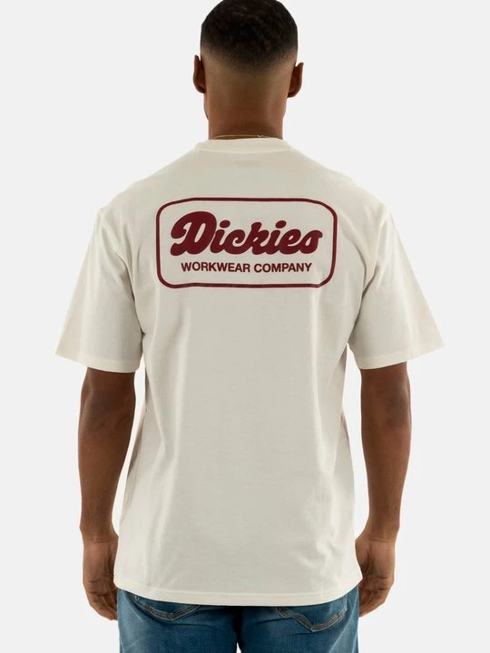 Foto van product T-shirt print Dickies crème