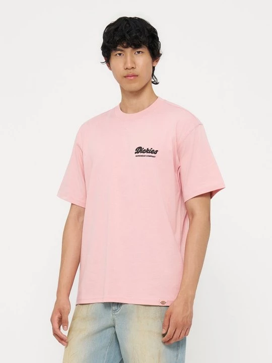 Foto van product T-shirt print Dickies donkerroze