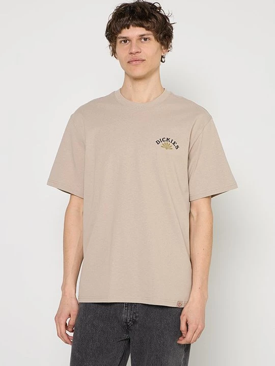 Foto van product T-shirt print Dickies zandkleur