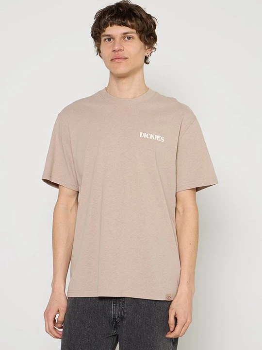 Foto van product T-shirt print Dickies zandkleur