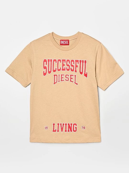 Foto van product T-shirt print Diesel beżowy
