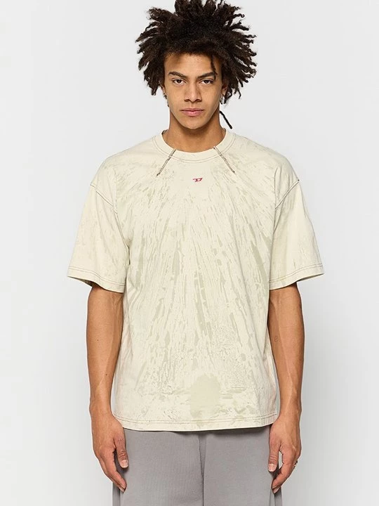 Foto van product T-shirt print Diesel beżowy