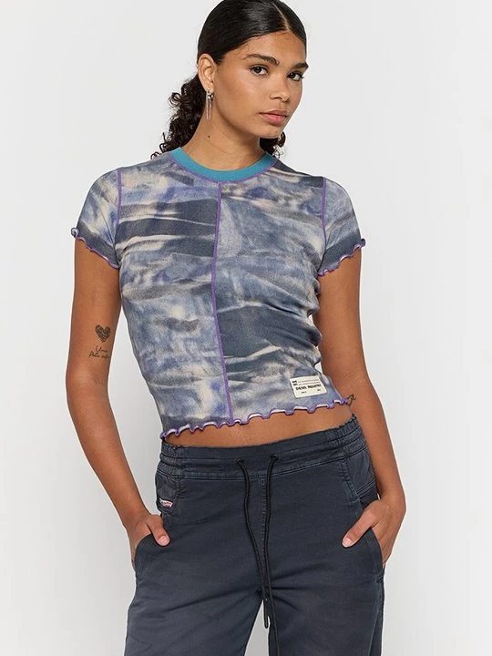 Foto van product T-shirt print Diesel blauw