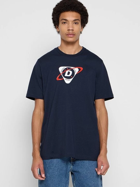 Foto van product T-shirt print Diesel blauw