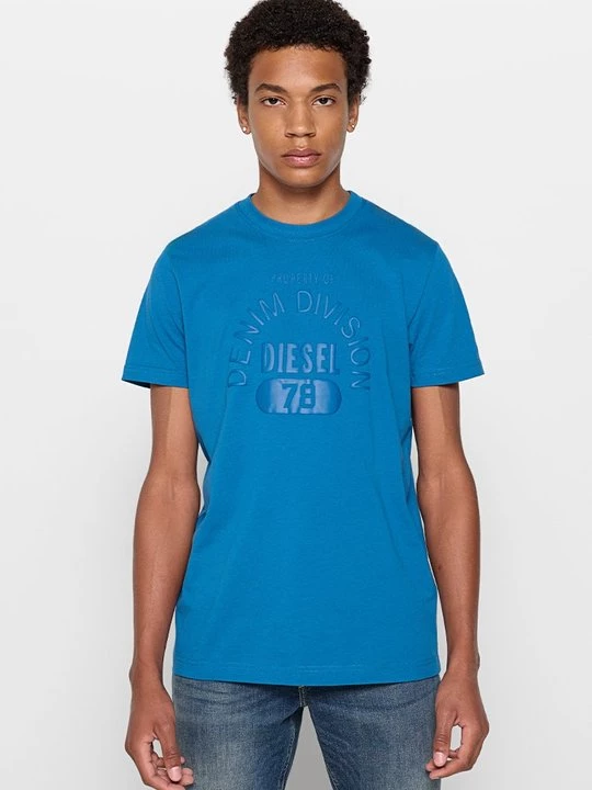 Foto van product T-shirt print Diesel blauw