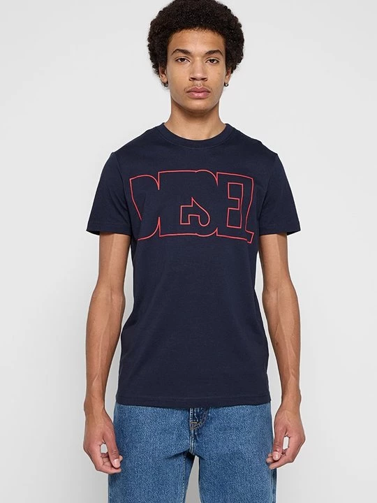Foto van product T-shirt print Diesel blauw