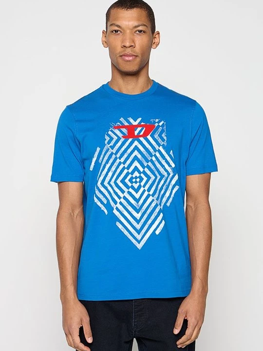 Foto van product T-shirt print Diesel blauw
