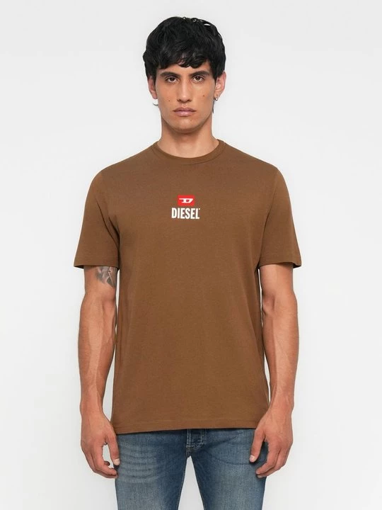 Foto van product T-shirt print Diesel bruin