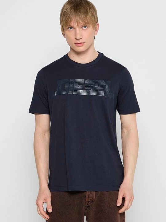 Foto van product T-shirt print Diesel donkerblauw